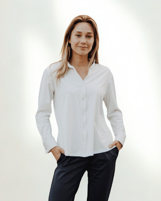 Chemise Col Mao en tissu Recyclé - Diego